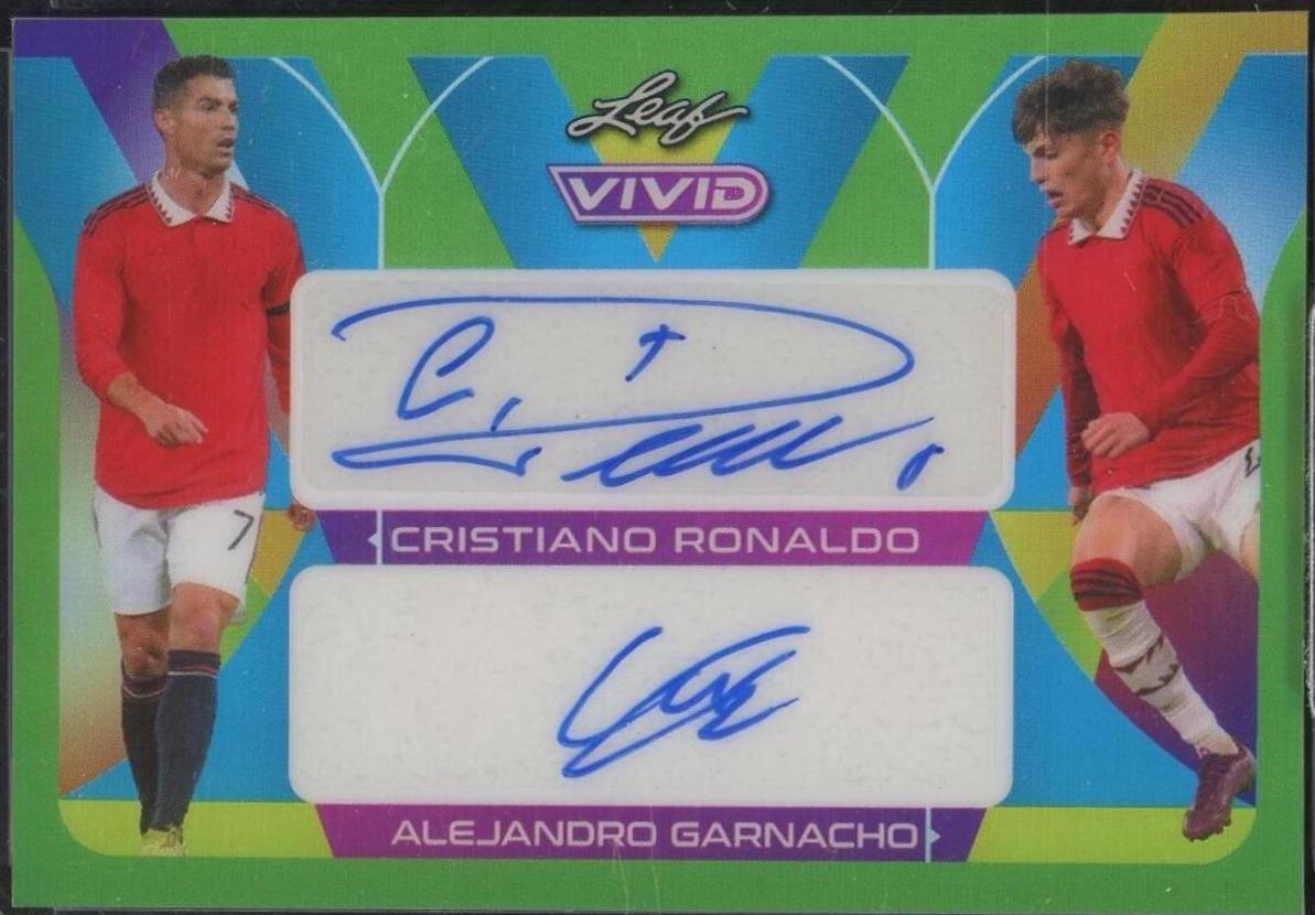 Cristiano Ronaldo , Alejandro Garnacho - Vivid Dual Autographs #DA-20