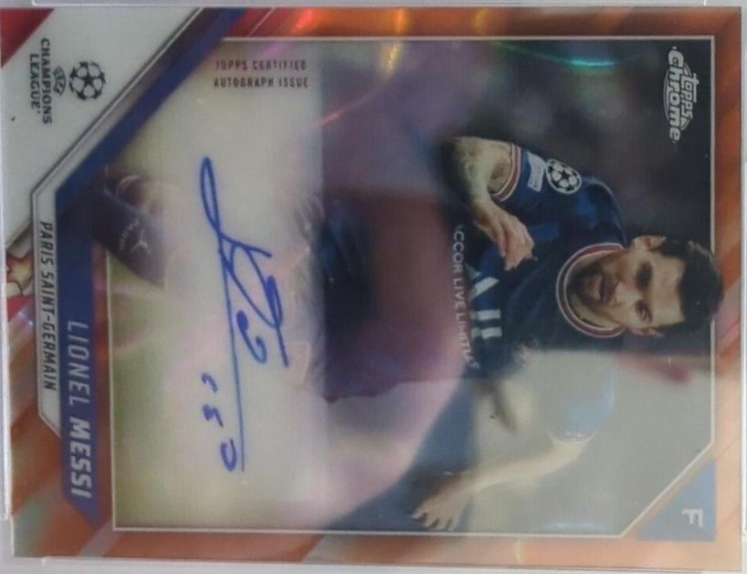 Lionel Messi - Chrome UEFA Champions League Autographs #CA-LM