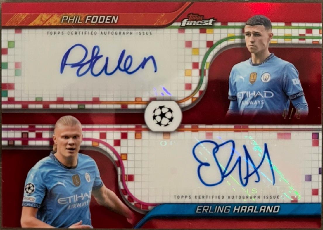 Erling Haaland / Phil Foden - Finest UEFA Dual Autograph #FDA-FH