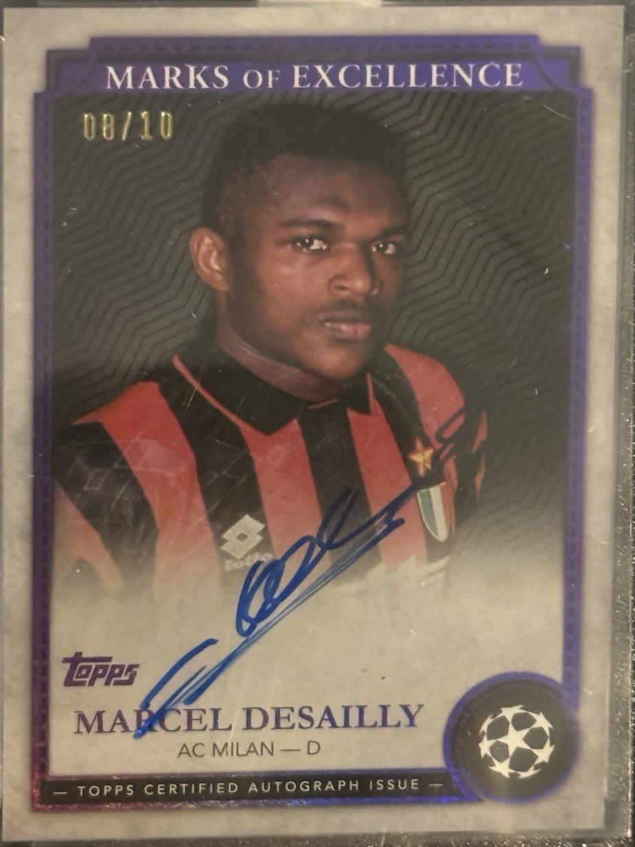 Marcel Desailly - Finest UEFA Marks of Excellence Autograph #EX-MD1