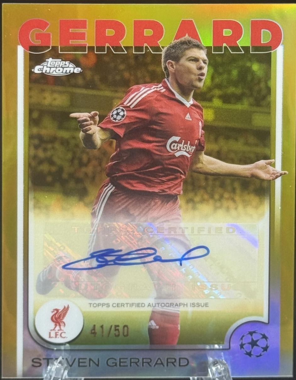 Steven Gerrard - Chrome UEFA Autograph #CA-SG