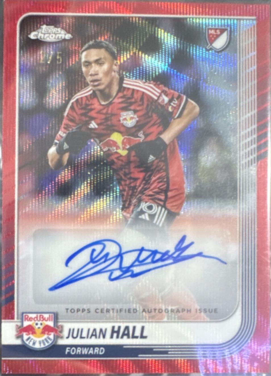 Julian Hall - Chrome MLS Autograph #CA-JH