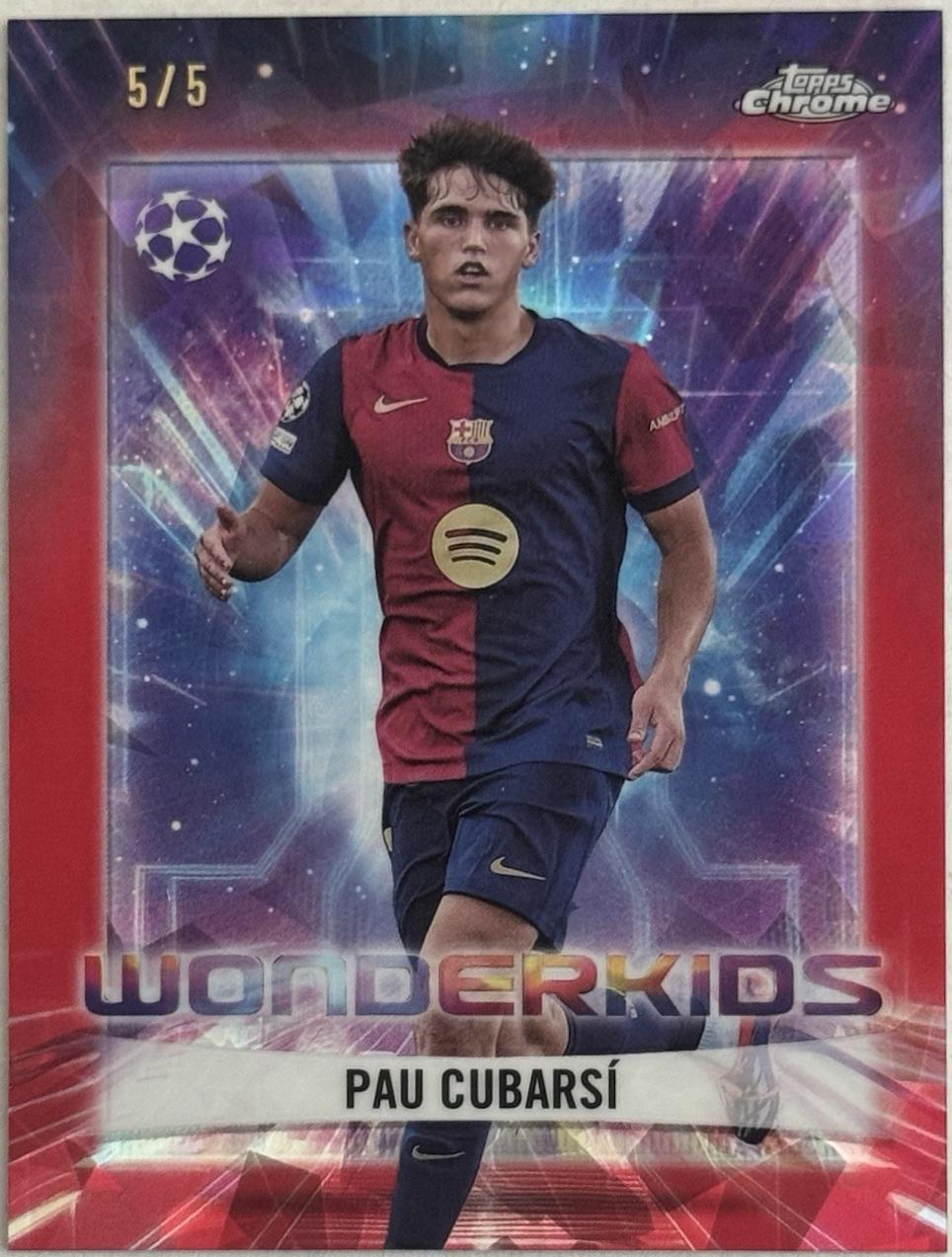 Pau Cubarsi - Chrome UEFA Wonderkids #WK-13