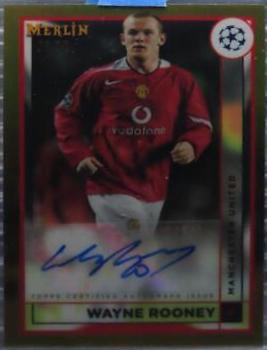 Wayne Rooney - Merlin Chrome UEFA Club Competitions Autographs #AC-WR