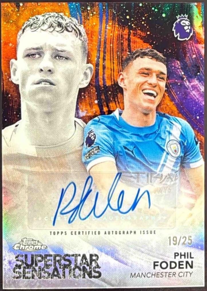 Phil Foden - Chrome Premier League Superstar Sensations Autograph #SUP-PF