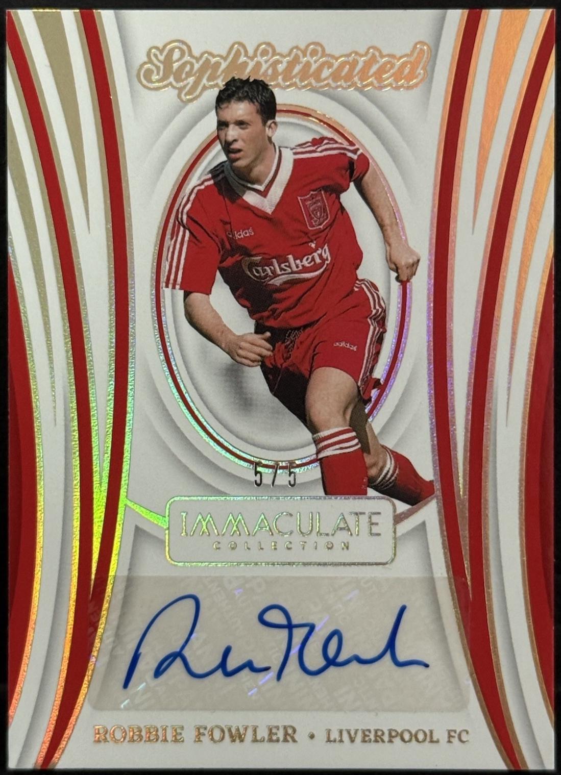 Robbie Fowler - Immaculate Sophisticated Signature #6