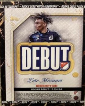 Loic Mesanvi - Chrome MLS Debut Patch Autograph #DPA-LM