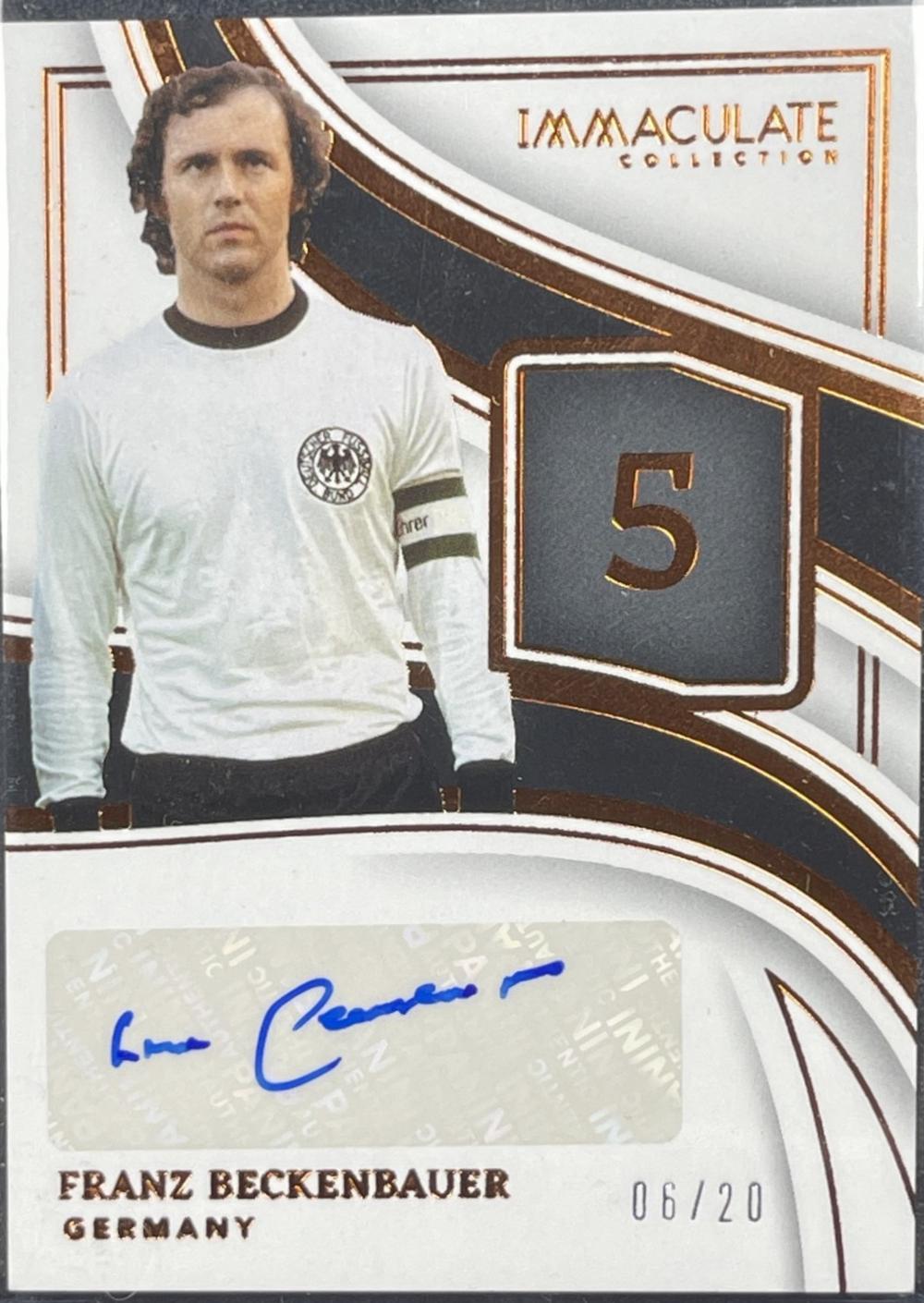 Franz Beckenbauer - Immaculate Numbers Signature #IN-FB