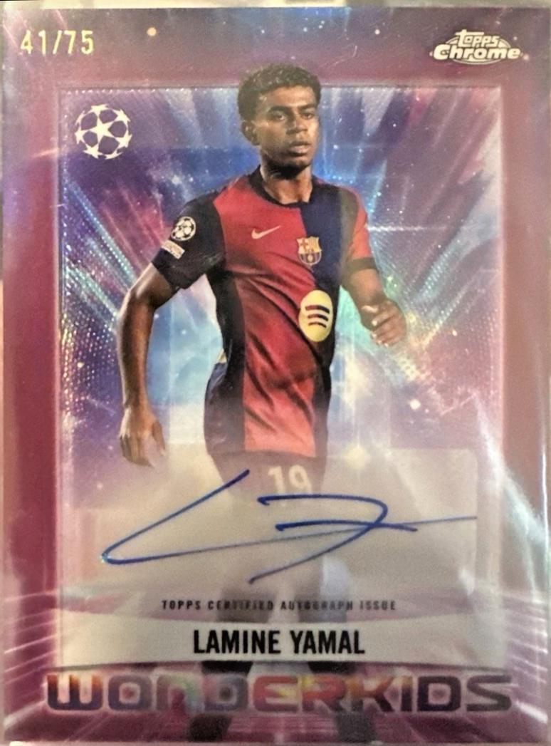 Lamine Yamal - Chrome UEFA Wonderkids Autograph #WKA-LY