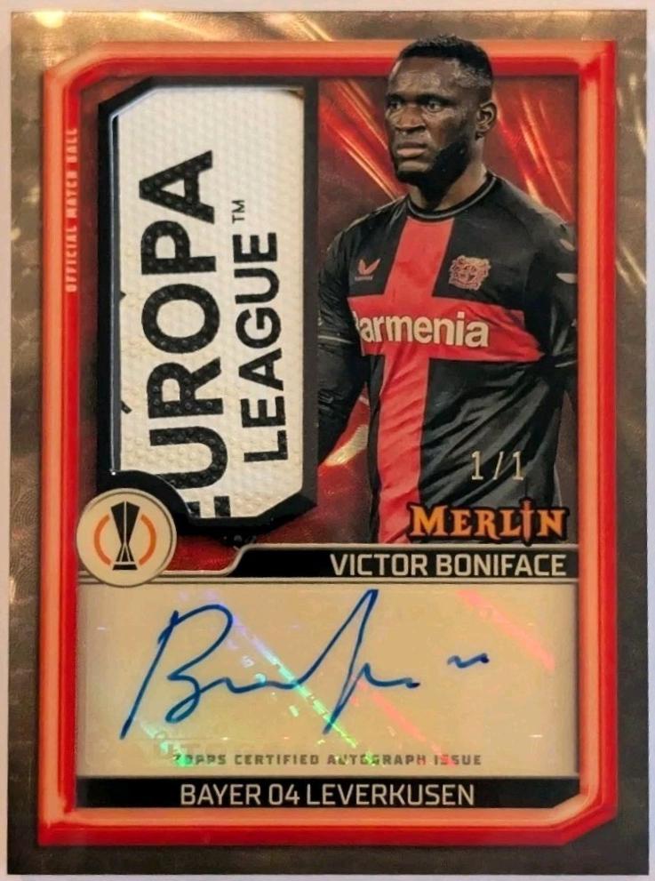 Victor Boniface - Merlin UEFA Match Ball Signature #MBS-VB