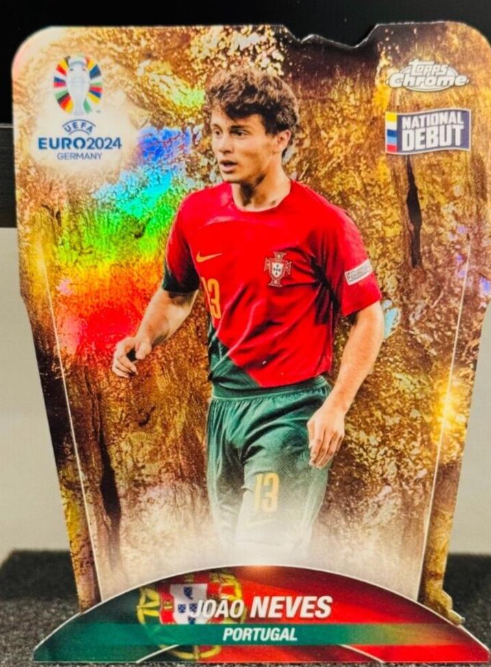 Joao Neves - Chrome UEFA Euro Cast in Gold Die-Cut #CG-12