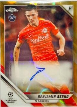 Benjamin Sesko - Chrome UEFA Champions League Autographs #CA-BE
