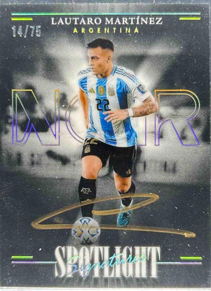 Lautaro Martinez - Noir Spotlight Signatures Vertical #4