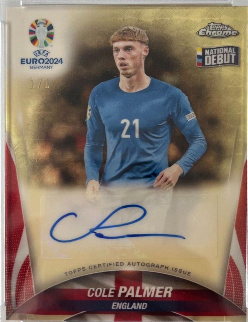 Cole Palmer - Chrome UEFA Euro Autograph #CA-CP