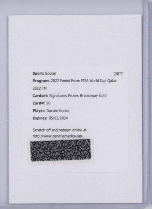 Darwin Nunez - Prizm World Cup Signatures #S-DN