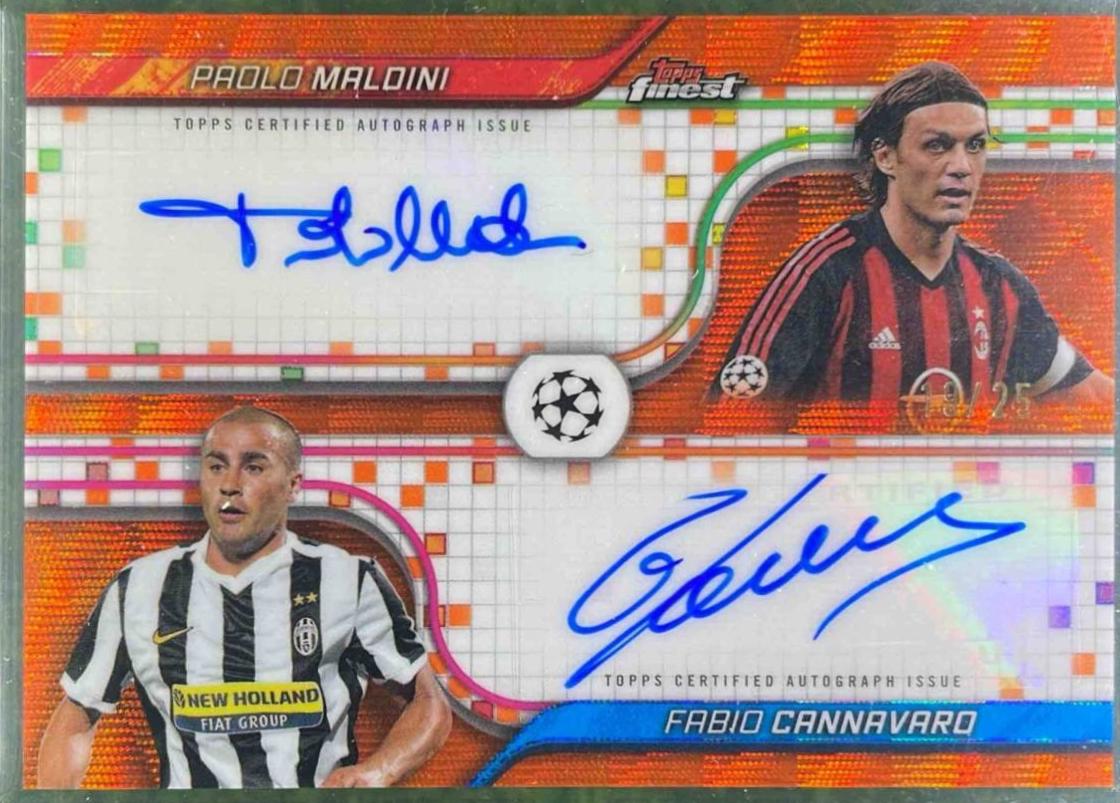 Paolo Maldini / Fabio Cannavaro - Finest UEFA Dual Autograph #FDA-MC