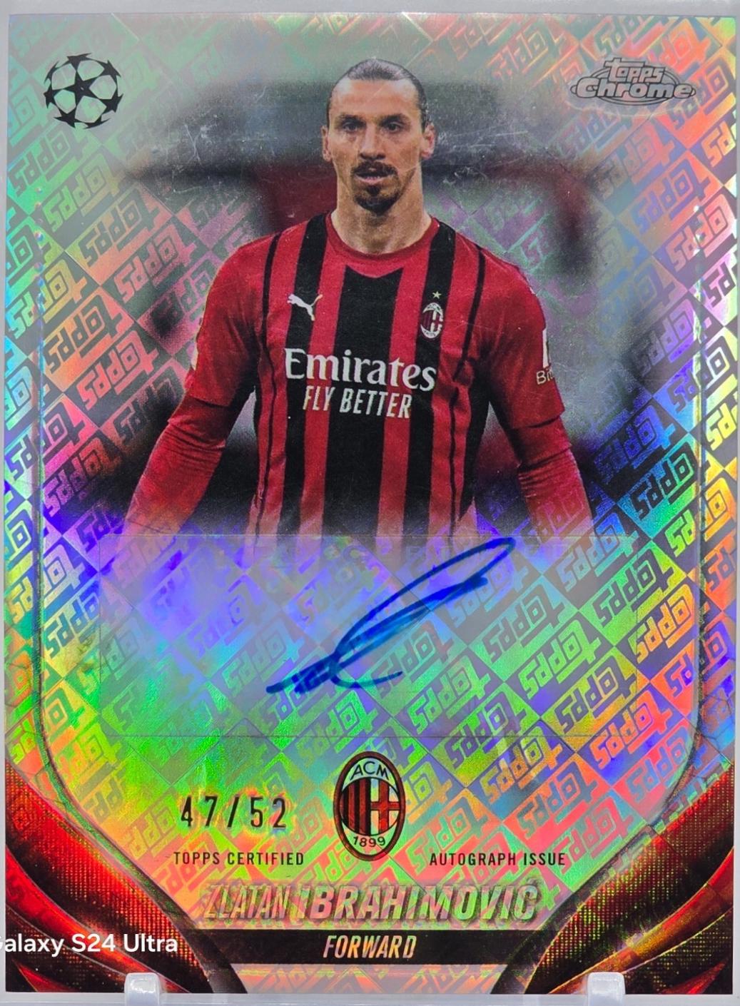 Zlatan Ibrahimovic - Chrome UEFA Autograph #CA-ZI