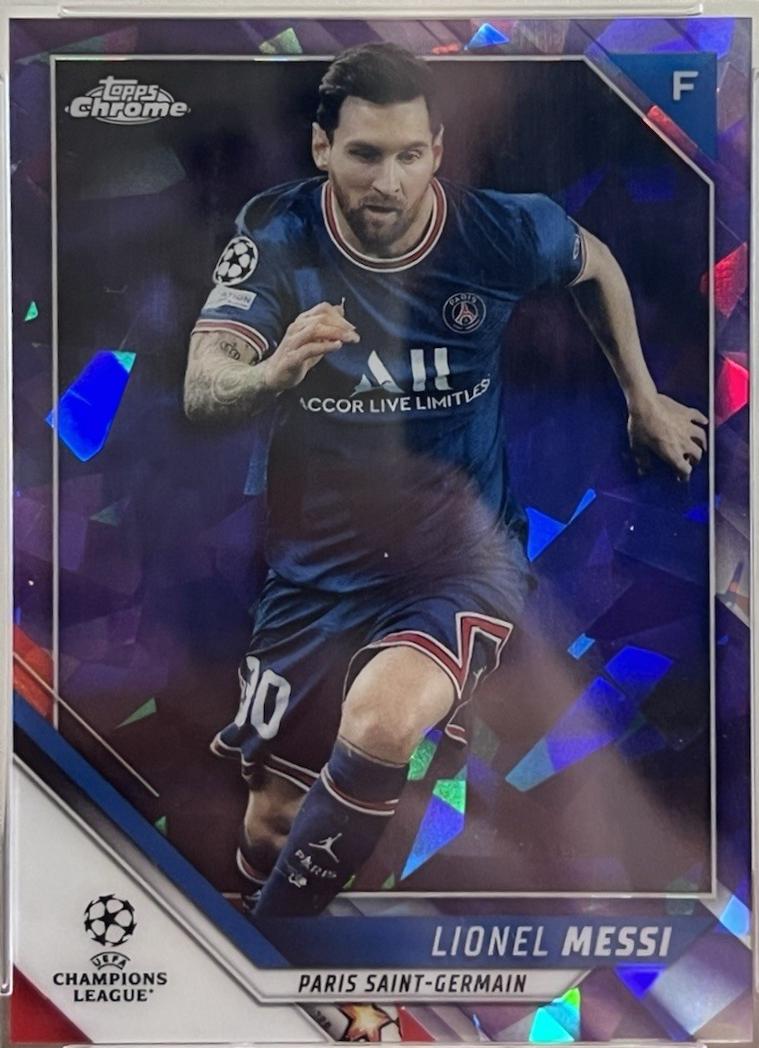 Lionel Messi - Chrome Sapphire UEFA Champions League #100