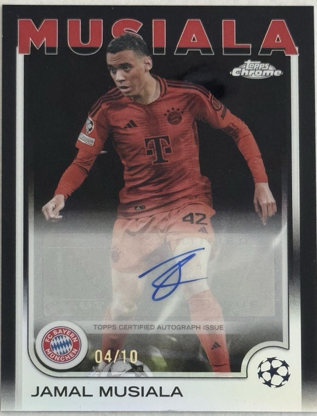 Jamal Musiala - Chrome UEFA Autograph #CA-JM
