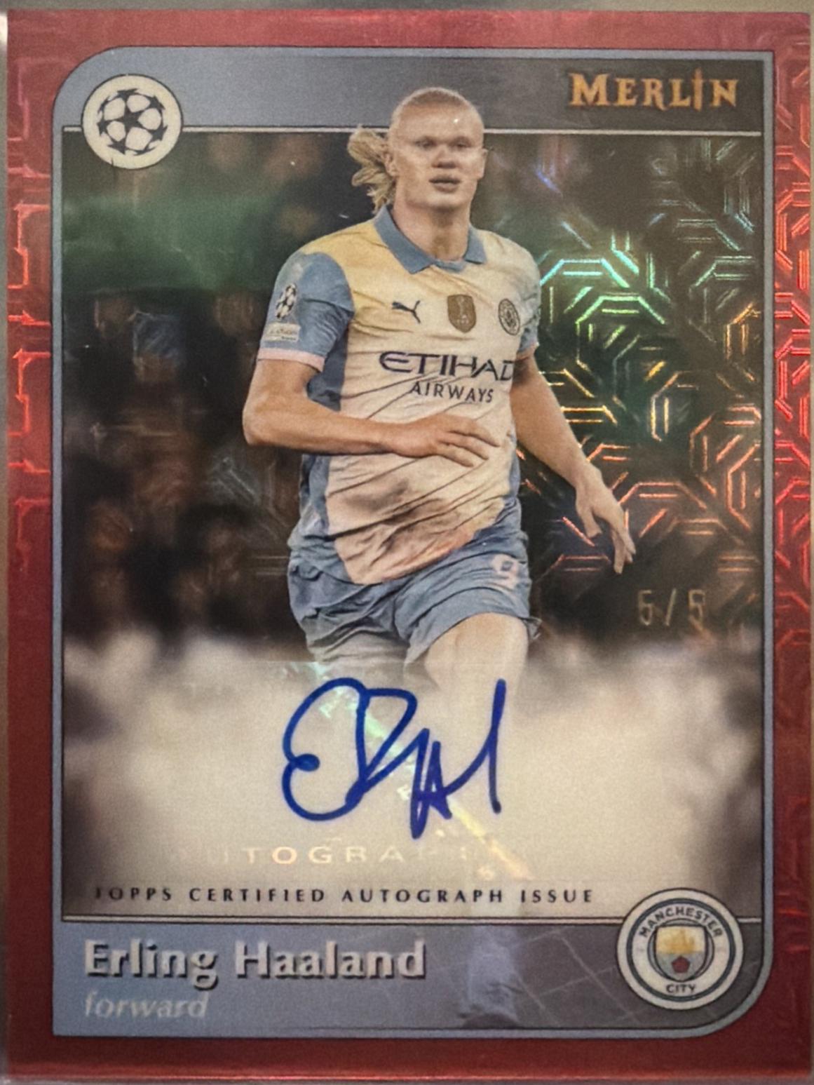 Erling Haaland - Merlin UEFA Autograph #AU-EH