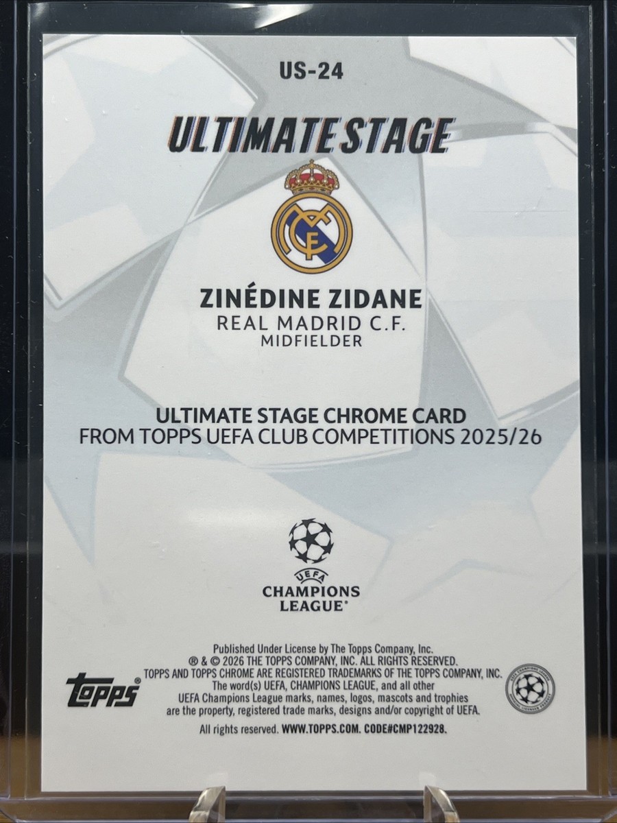 Zinedine Zidane - UEFA Ultimate Stage Chrome #US-24