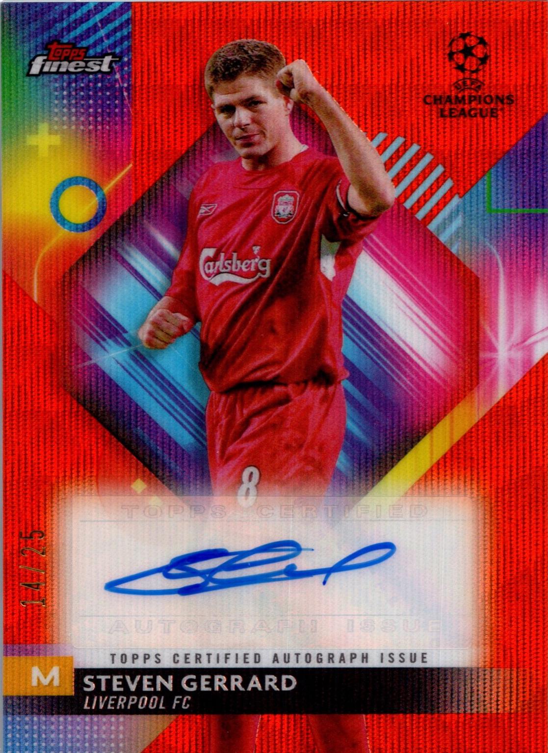 Steven Gerrard - Finest UEFA Club Autograph #A-SG