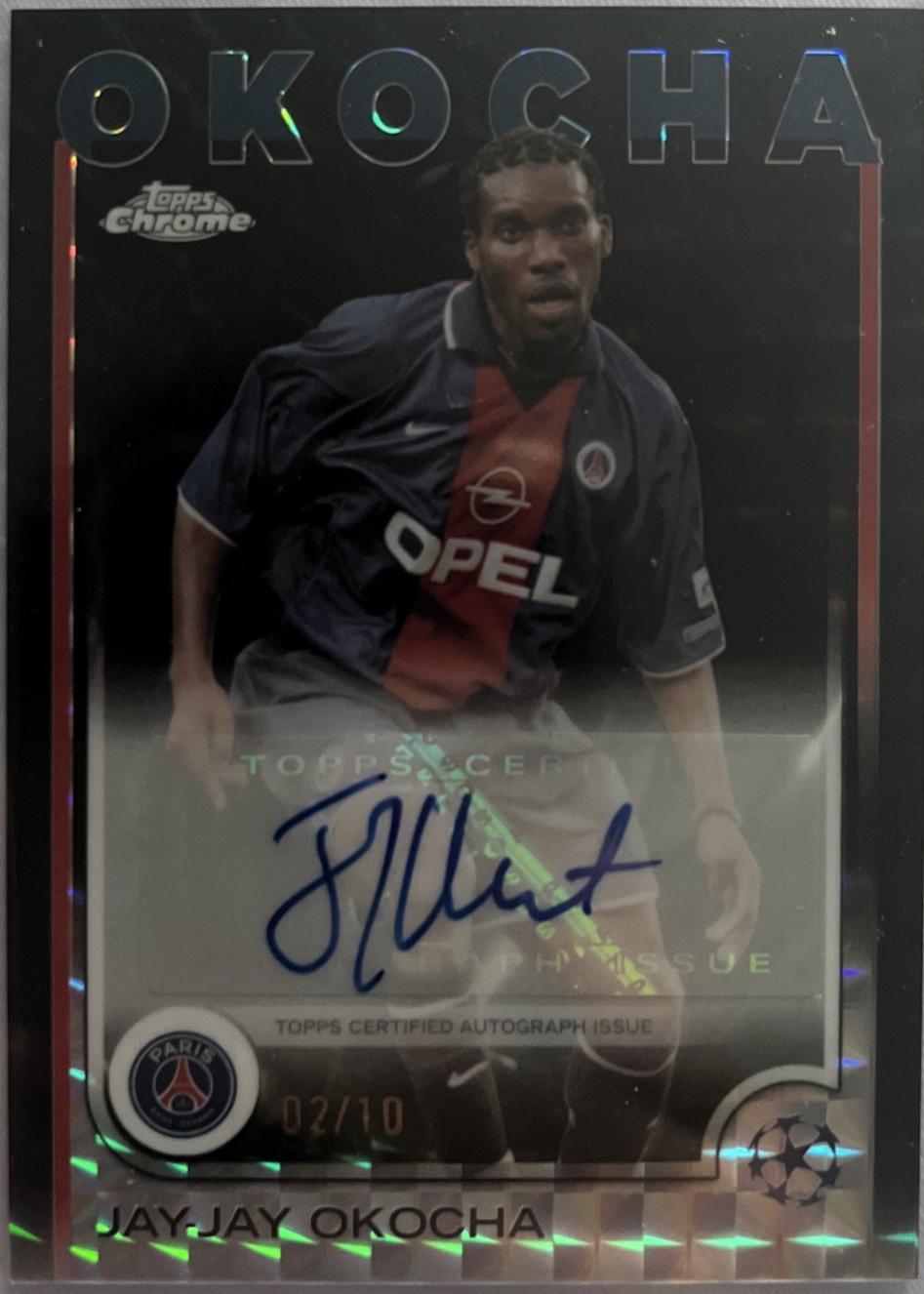 Jay-Jay Okocha - Chrome UEFA Autograph #CA-JO