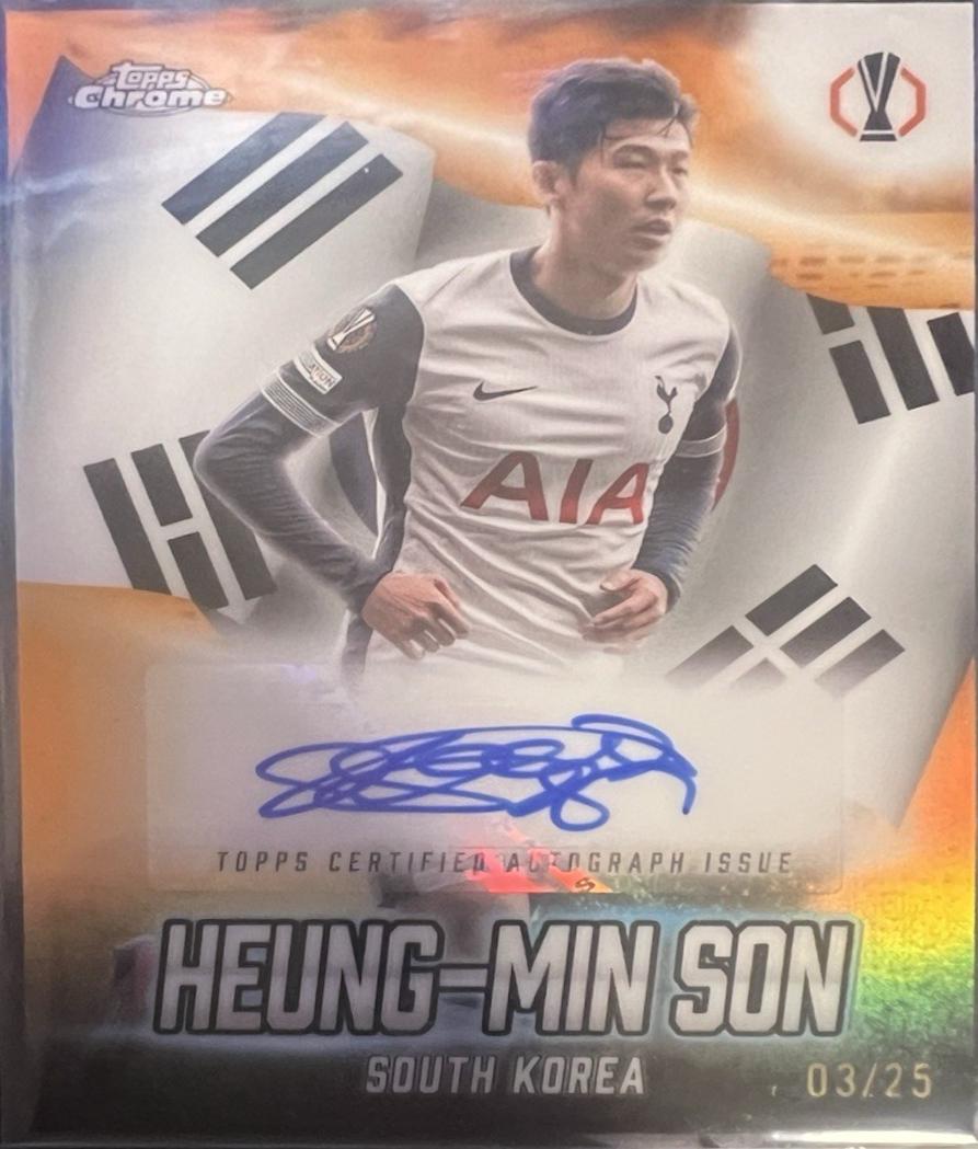 Heung-min Son - Chrome UEFA Global Attractions Autograph #GLA-HS