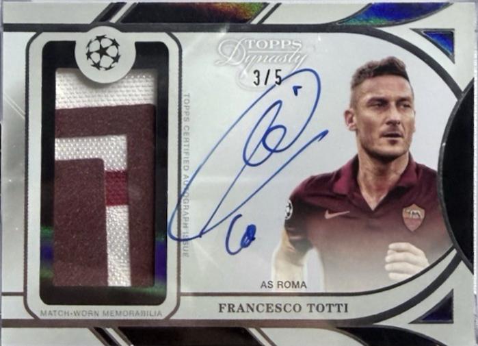 Francesco Totti - Dynasty UEFA Autograph Patch #APL-TO3