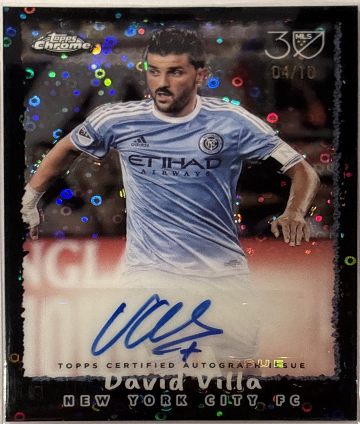 David Villa - Chrome MLS 1995 Autograph #NFA-DV