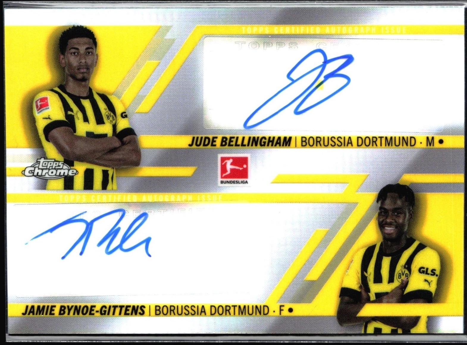 Jude Bellingham, Jamie Bynoe Gittens - Chrome Bundesliga Dual Autographs #CDA-BB