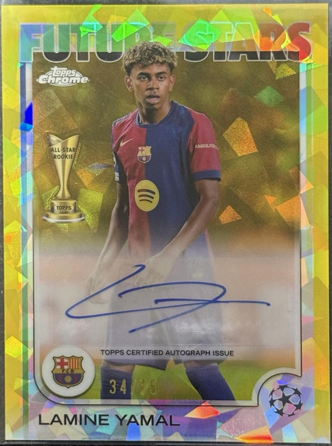 Lamine Yamal - Chrome UEFA Future Stars Autograph #FSA-LY
