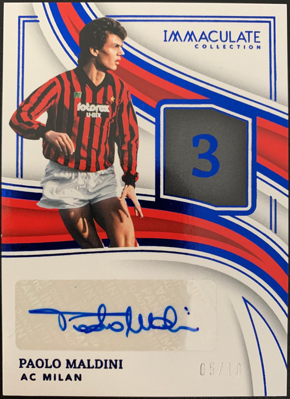 Paolo Maldini - Immaculate Numbers Signature #IN-PM