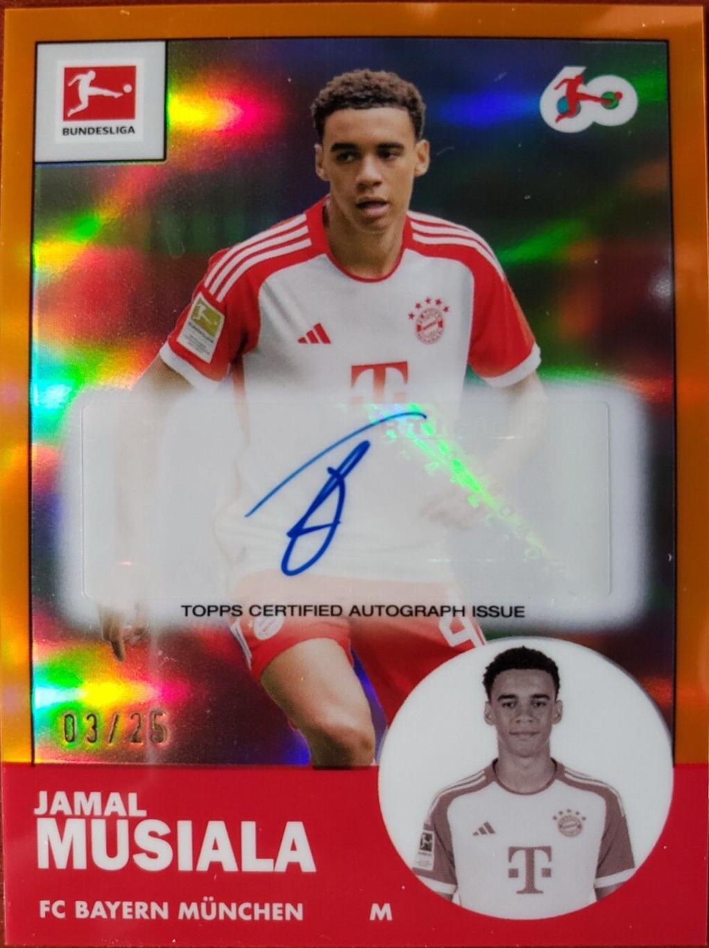 Jamal Musiala - Chrome Bundesliga 1963 Autograph #TANA-JM