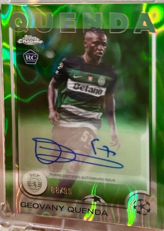Geovany Quenda - Chrome UEFA Autograph #CA-GQ