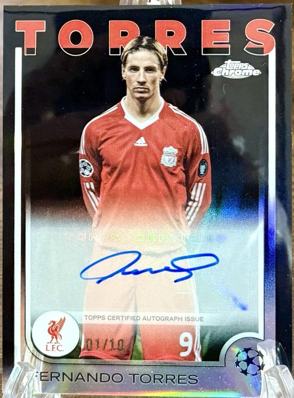 Fernando Torres - Chrome UEFA Autograph #CA-FT