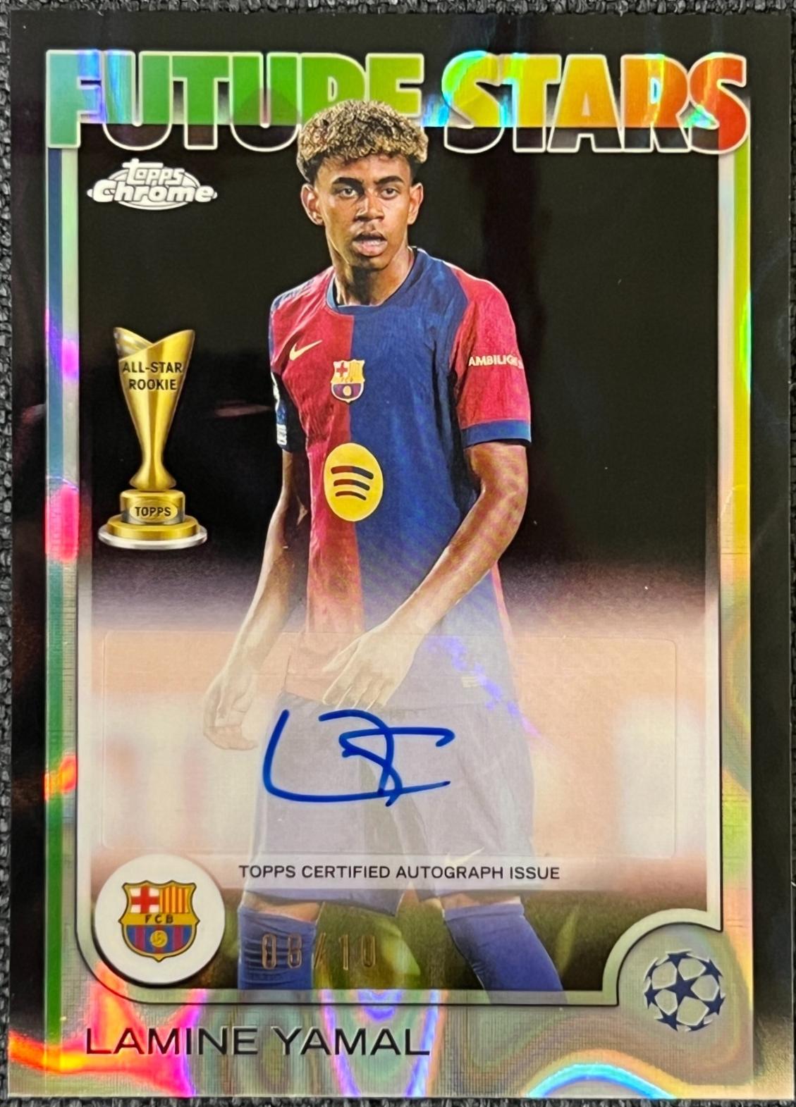 Lamine Yamal - Chrome UEFA Future Stars Autograph #FSA-LY