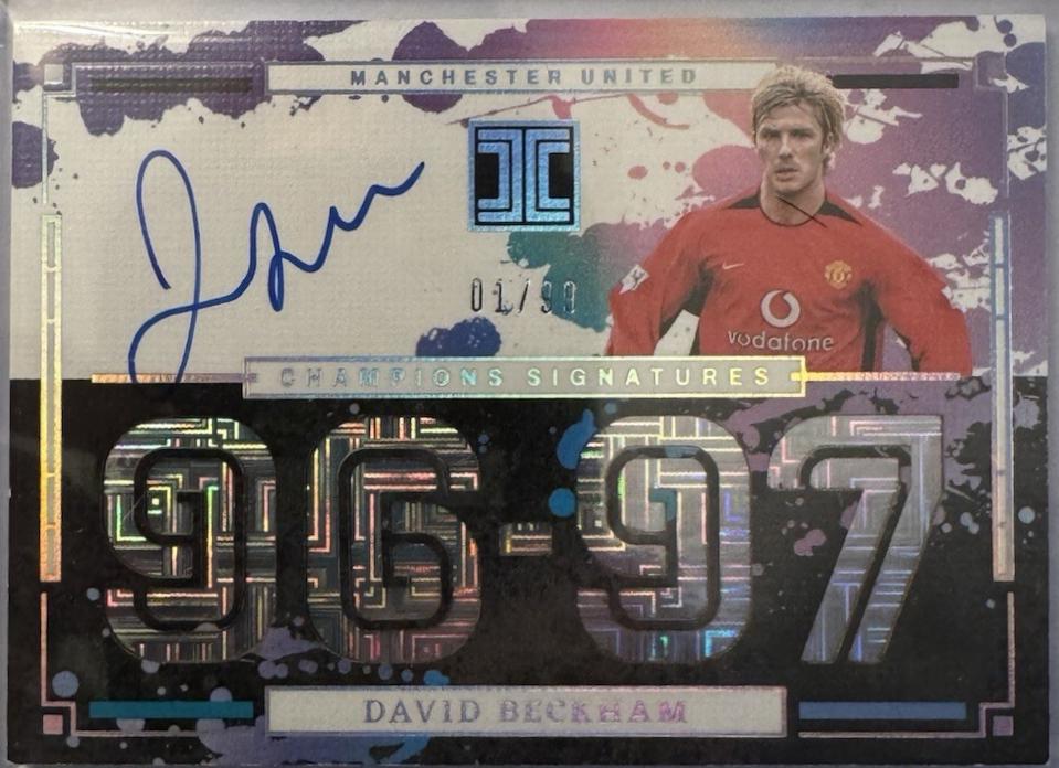 David Beckham - Impeccable Premier League Champions Signature #12
