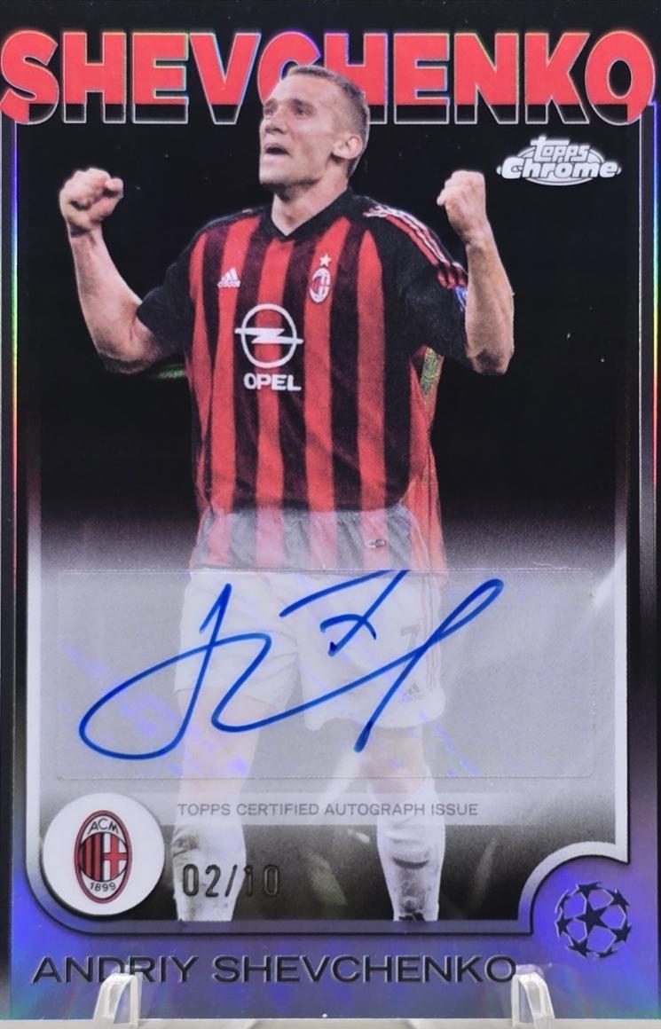 Andriy Shevchenko - Chrome UEFA Autograph #CA-AS