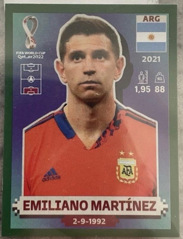 Emiliano Martinez - World Cup Qatar Stickers #ARG3