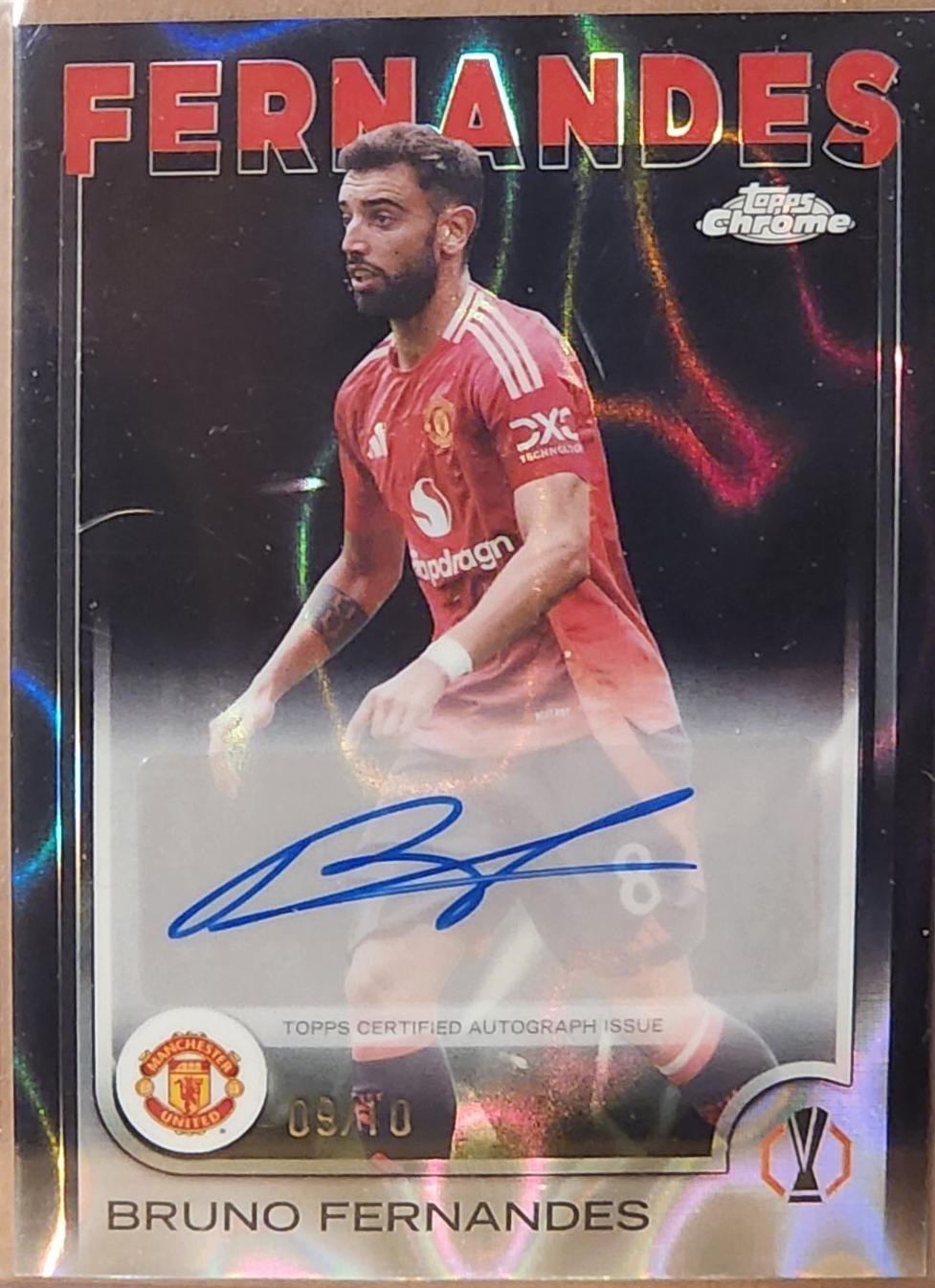 Bruno Fernandes - Chrome UEFA Autograph #CA-BF