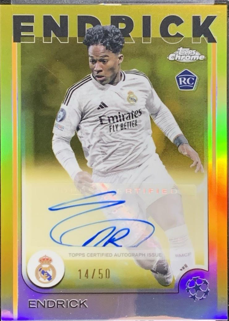 Endrick - Chrome UEFA Autograph #CA-E