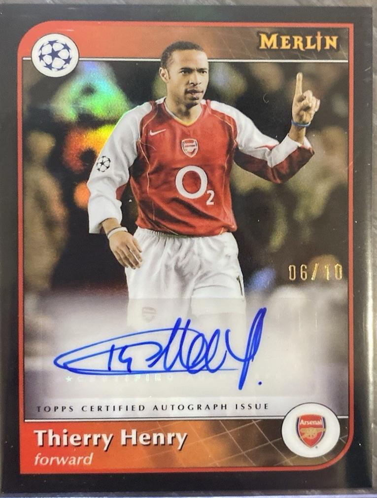 Thierry Henry - Merlin UEFA Autograph #AU-H