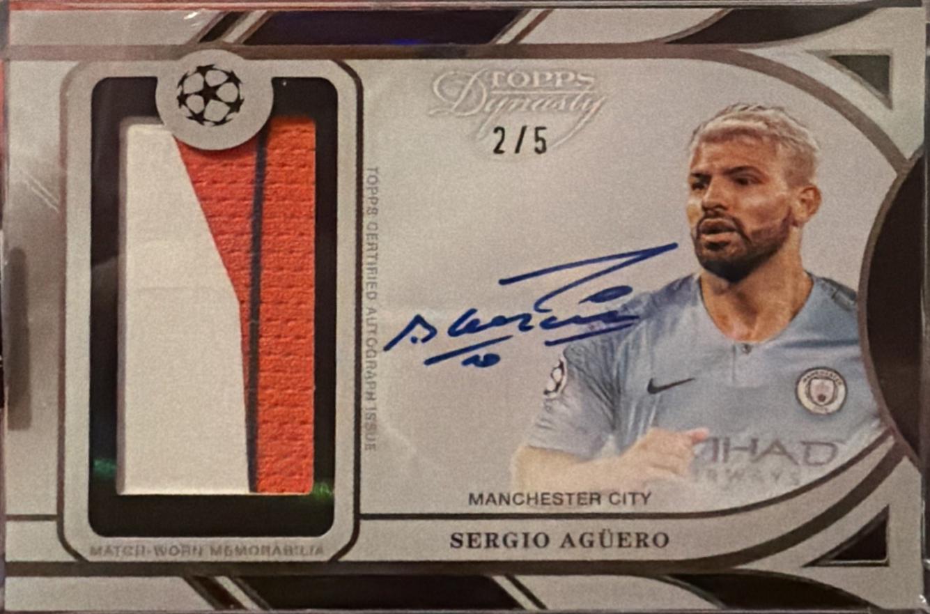 Sergio Aguero - Dynasty UEFA Autograph Patch #APL-SA5
