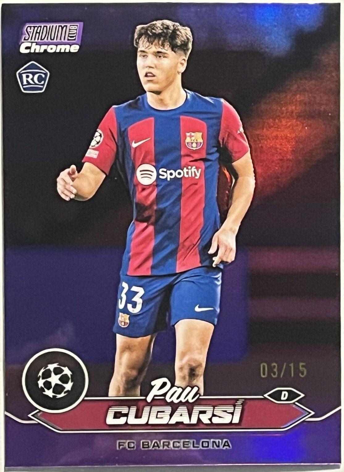 Pau Cubarsi - Stadium Club Chrome UEFA #67