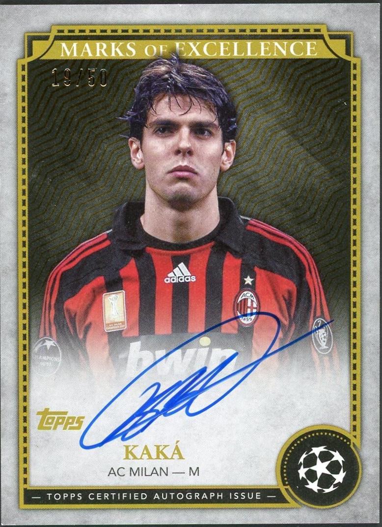 Kaka - Finest UEFA Marks of Excellence Autograph #EX-KA5
