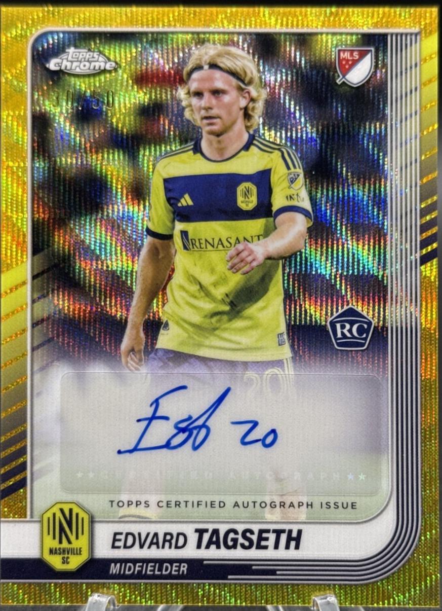 Edvard Tagseth - Chrome MLS Autograph #CA-ET