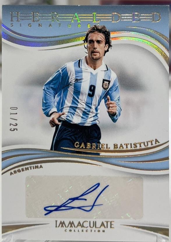 Gabriel Batistuta - Immaculate Heralded Signature #41