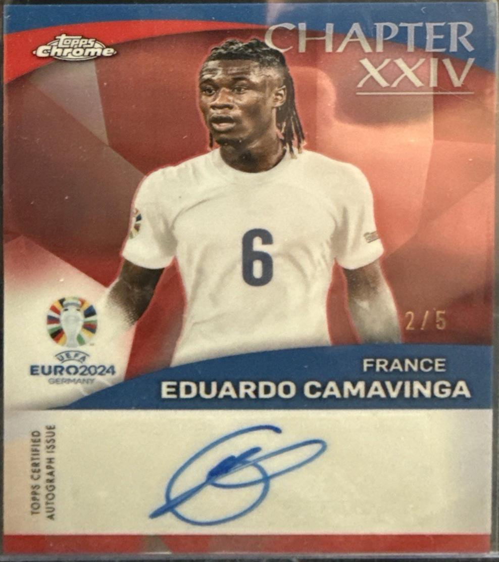 Eduardo Camavinga - Chrome UEFA Euro Chapter XXIV Autograph #CX-EC