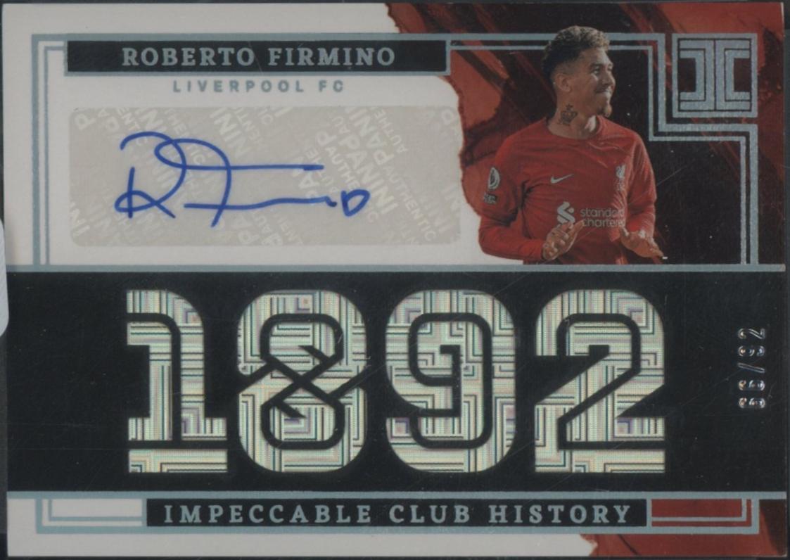 Roberto Firmino - Impeccable Premier League Club History Autographs #CH-RFO